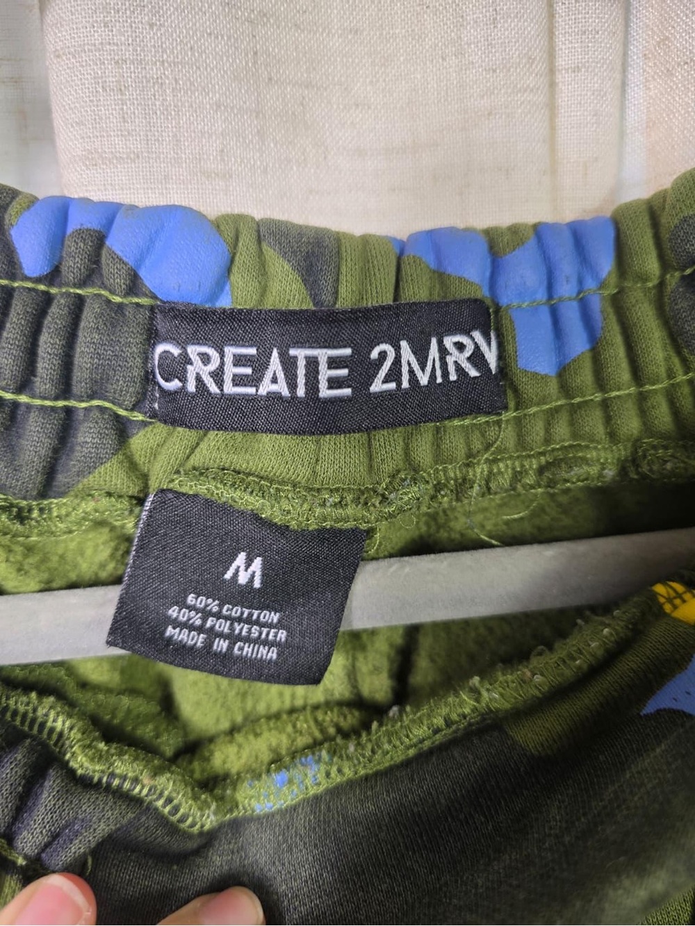 Create 2MRV Colorful Camo Cargo Joggers - Multicolor - Picture 6 of 7